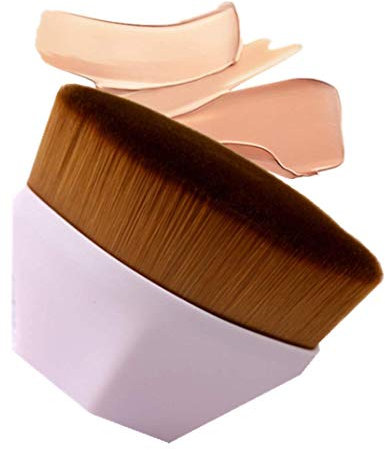 Pennello Fondotinta,Pennello per fondotinta a forma di petalo,Soft Touch Pennelli Make Up Fondotinta Per miscelare liquidi,Crema o Cosmetici in polvere impeccabili,Pennello Blush trucco (Rosa)