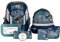 School-Mood Loop Air+ Schulrucksack Set 7 Teile Fiete Rennwagen Blau für Jungen und Mädchen Schulranzen in der Grundschule