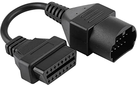 Kuuleyn Adapterkabel für Mazda, 17 Pin auf 16 Pin Kabel Obd2 Adapterstecker Diagnosescannerkabel Adapterkabel Diagnosekabel für Mazda mit einer 17 Buchsenschnittstelle