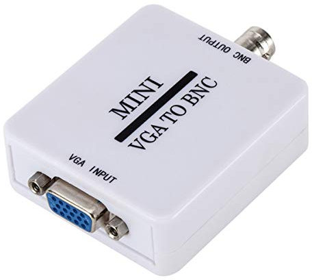 Nicoone Mini HD 1080P VGA a BNC Convertitore video VGA a BNC Uscita Video di Sorveglianza Adattatore Convertitore Video con Cavo USB