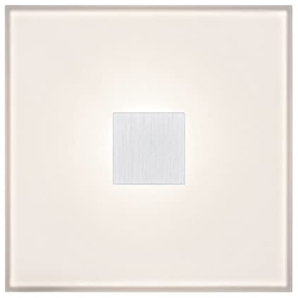 Paulmann LumiTiles 78400 - Piastrella a LED, IP44, 10 x 10 cm, incl. 1 x 0,8 W, dimmerabile, bianco caldo, plastica, alluminio, illuminazione da bagno 2700 K