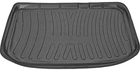 apline Compatible con Nissan Micra 4 (K13) 2011-2016 Flexible Tronco Alfombra De Carga Piso de Carga Bandeja Maletero Trasero Negro