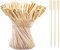 Lot de 50 brochettes à kebab en bambou naturel durable et sûr pour barbecue - Pour barbecue, seekh, kebabs, canapé, buffet, kofta, viande, fruits, fête (19 cm, bois)