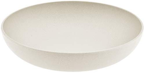 Magu Obstschale Biopolymer (100% Erdölfrei) rund 26cm modern - Obstkorb Kunststoff für jede Küche - weiß