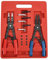 Ensemble de 2 Pinces à Circlips, Pinces à Circlips Externes Internes Robustes Ensemble de Pinces à Circlips Métalliques Universelles Ensemble de Pinces à Circlips à Cliquet à 12