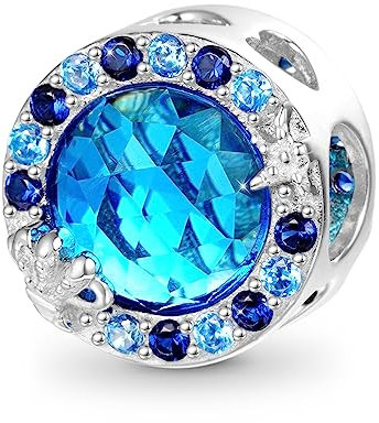 GNOCE Charm Perle Geheimnis Meer Charm 925 Sterling Silber Dangle Charms Schmuck Geschenk für Frauen Tochter Fit Snake Chain Armbänder/Halskette