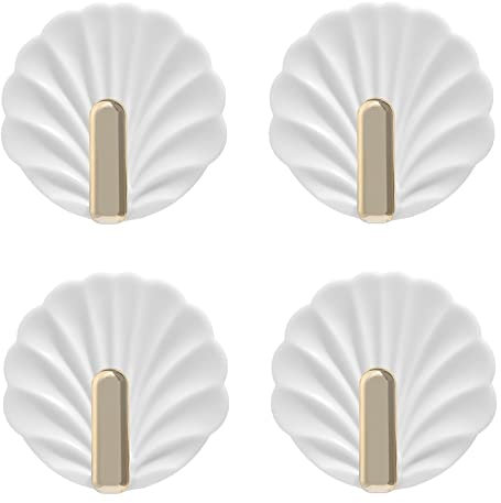 Crochet Mural 2 Pièces En Plastique Rond Crochet Cuisine Salle De Bain Porte Manteau Patère Mur Collant Crochet Blanc