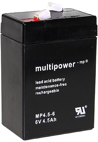 Multipower Blei-Akku MP5-6 Pb 6V / 5Ah Faston 4,8