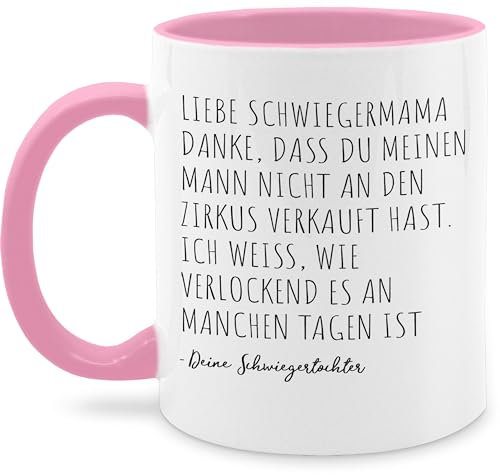 Tasse Tassen 325ml - Beste Schwiegermama Geschenk Schwiegermutter lustig von Schwiegertochter I - 325 ml - Rosa - geburtstag schwiegermutter-geschenke geschenke fur die für schwiegereltern