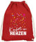 MoonWorks® Turnbeutel Fasching Karneval Konfetti im Herzen Spruch lustig Faschingsartikel Tasche Gymbag Variante 3 rot Unisize