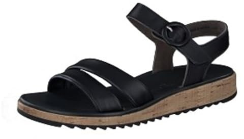Paul Green Sandalette 6112-025, Glattleder, Schwarz, Damen EU 9/43
