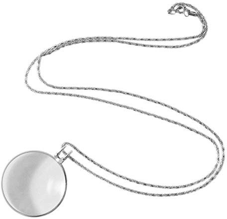 ZGYOZMNG Lupe Lupe Hd 5-Fach Mini-Lupe Handheld Tragbare Halskette 45 Mm Lupe Alte Taschendekoration Geschenk Halskette Schmuck Anerkennung Magni