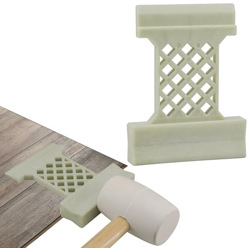 4 in 1 Laminate Flooring Tools,Wood Floor Composite Board Laminate Installation Tool, Wood Floor Installation Tapping Block(Extra large size)(Inclined Slot, Barb Slot U, V Slot, L Slot) Grass green