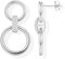 Chriscoco 925 Sterling Silver Earrings for Women 14K Gold Plated Huggie Hoop Earrings Dangle Drop Earrings Gold/Silver Link Chain Earrings Hypoallergenic Earrings Double Hoop Earrings for Women