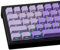 PBT Keycaps 121 Keys Custom Gradient Purple Keycaps Letter Side Engraved Transparent Keycap ANSI & ISO Layout for Cherry MX Switches Mechanical Keyboards