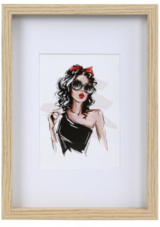 IDEAL TREND Brasil Holz Bilderrahmen Bilder Foto Rahmen Fotorahmen Wanddeko Collage Poster HR-15: Farbe: Natur | Format: 30x45