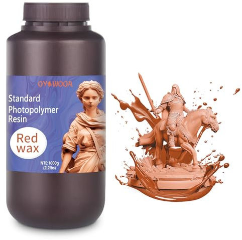 Resin 3D Drucker 1000g 3D Printer Resin UV 405nm UV-lichthärtendes Hochpräzises Standard Harz Flüssigphotopolymer Resin für LCD/SLA/DLP-3D-Drucker (Beigerot)