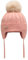 ZLYC Kinder Mädchen Strickmützen Wintermützen Baumwolle Pom Pom Beanie(Einfarbig Rosa),Einheitsgröße