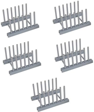 TOPBATHY 5 Piezas Escurridor De Platos Cajón Del Gabinete Organizador De Almacenamiento De Cocina Porta Platos Organizador De Tablas De Cortar Soporte Para Tabla De Cortar Grey