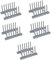 TOPBATHY 5 Piezas Escurridor De Platos Cajón Del Gabinete Organizador De Almacenamiento De Cocina Porta Platos Organizador De Tablas De Cortar Soporte Para Tabla De Cortar Grey