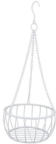 Milisten Pot de Fleur Suspendu en Fer forgé Support Mural pour Plantes Support de Plantes Suspendu usines aériennes Support de Brillant à lèvres décor entraver Panier de Rangement Le Fer