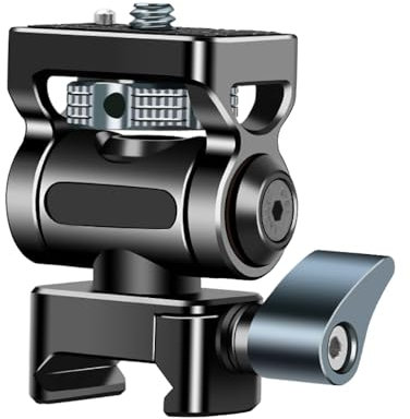 NovelGoal Supporto per monitor a sgancio rapido NATO Mount per monitor da campo per fotocamera Morsetto ferroviario NATO Rotazione a 360 ° Staffa regolabile Accessori fotografici