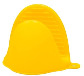 Ofen Topflappen, Topfhandschuhe Anti-Rutsch Hitzebeständige Silikon (Gelb)