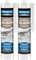 Naturstein Silikon (Pentanonoxim) für Granit Marmor und Naturstein UV-, alterungs- und Witterungsbeständig Schimmelresistent 300ml (2, Silbergrau)