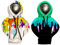 Carreneu 2 Stück Schaltknauf Hoodie,Jacke für Schaltknauf,Hoodie Gangschaltung,Schaltknüppel Hoodie,Schalthebel Hoodie,für Autodekoration,für Suv,Auto-Innendekoration,Universelle,Reise-Wohnmobil