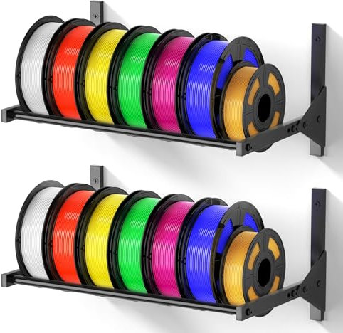 Beesini Filament Rack Wandhalterung, 3D Drucker Filament Lagerregal, 3D Filament Lagerregal, Filament Spulenhalter für 3D Drucker Rollen