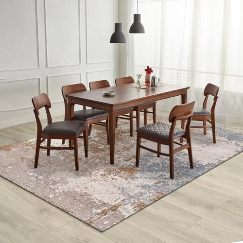 Hell gemusterter Teppich für Spielzimmer und Restaurant, große Fläche, rutschfest, schmutzabweisend, pflegeleicht, 90 x 190 cm