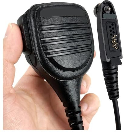 AGPTPYGZFW Microfono Altoparlante Adatto for Motorola GP328plus GP338Plus GP344 GP388 GL200 Walkie Talkie Radio bidirezionale