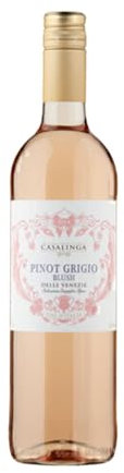 Casalinga Pinot Grigio Blush DOC 11% ABV | 75cl Italian Rosé Wine | Vegan Friendly | Pale Blush Pink | Fruity & Crisp | Serve Chilled | Ideal for Salads & Light Dishes
