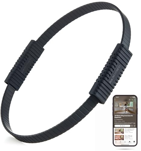 Build & Fitness Pilates Ring – 34,3 cm großer Magic Circle für Oberschenkel, Rumpf und Arme – Leichte, robuste Silikon- und Fiberglaskonstruktion für moderne Workouts zu Hause, im Studio und unterwegs
