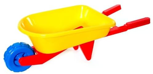 FAHAAM Kids Wheelbarrow Play Set with 9 Accessories, Childrens Wheelbarrow Kids Gardening Set, Outdoor Garden Toy, Beach and Tools Play Set, Gardening Toys, Toddler Wheelbarrow Tools for Children.