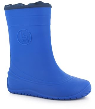 Bareboo Barelastic Stivale pioggia barefoot, Blu, 25