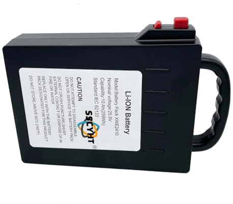 SSCYHT Akku für Faltbare Elektrorollstühle, 24 V, 12 Ah Lithium-Batterie als Ersatz für 50–288 W motorisierte Rollstühle mit 4-poligem Entladeanschluss.