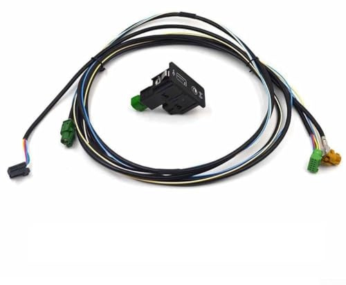 Media 5Q0035726E - Interruttore USB AUX per Golf 7 MK7 B8, in plastica e metallo, interfaccia audio, pezzo di ricambio (un set)