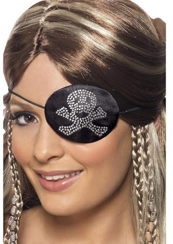Cache-Oeil Pirate avec Strass