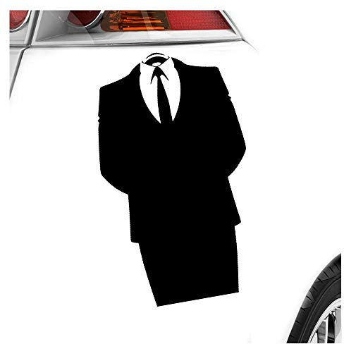 Kiwistar - Autoaufkleber - Anonymous - Heckscheibenaufkleber - Aufkleber für Auto Kfz Fahrrad, LKW, Truck Mofa