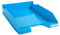 Exacompta 113282D Premium Briefablage Combo Midi DIN A4. Idealer Briefkorb für Ihre Organisation. Robuster und stapelbarer Ablagekorb Türkis translucent