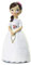 Mopec Figur Mädchen Kommunion mit Rosenkranz, 16,5 cm
