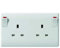 K M Electronics® Single to Double Switched 13A 13 AMP Socket Converter 1 to 2 Gang