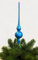 Jack Christbaumspitze Thüringer Glas 28cm Spitze Mundgeblasen Eislack Glanz Matt, Farbe:Meerblau