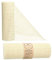 AmaCasa Eco Jute Tischläufer 30cm breit, 10m Rolle | gestärkte Jute mit kompostierbarem Etikett | Tischband Rustikal für Tischdeko Hochzeit, Kommunion und Taufe (Weiß Gebleicht, 30cm x 10m)