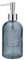 WENKO Distributeur de Savon Vetro Gris - Distributeur de Savon Liquide, Distributeur de Liquide Vaisselle Capacité: 0.4 l, Verre, 8.5 x 19 x 7.5 cm, Gris
