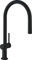 hansgrohe Talis M54 Mitigeur de cuisine 210, avec douchette extractible 1 jet, noir mat, 72802670