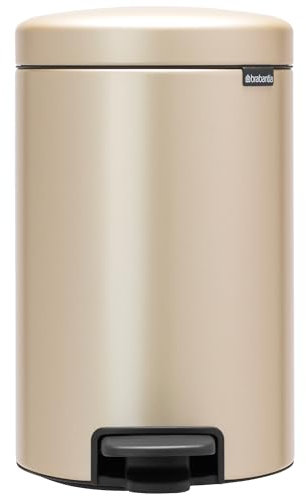 Brabantia Mülleimer, Stahl, Metallic Gold, 12L
