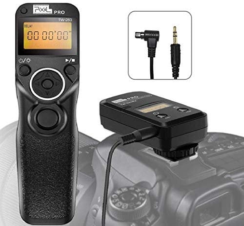 Pixel TW-283 N3 Timer Kamera Fernauslöser Kabellose Auslöser Fernbedienung Intervalometer für Canon EOS R5 R3 10D 6DII 1DXII 1DXIII 1DSIII 1DC 1DIV 1DIII 1DII N 5DII 5DIII 5DIV 5D 6D 7DII 50D