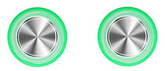 Manette de jeu téléphonique - Joystick écran tactile mobile pour téléphone, Android, tablette, iPad - Manette de jeu - Lot de 2 - Couleur verte